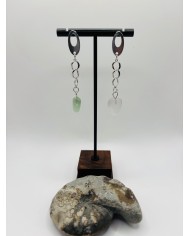 PENDIENTES ARTESANOS DE CRISTAL MARINO
