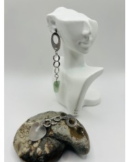 PENDIENTES ARTESANOS DE CRISTAL MARINO