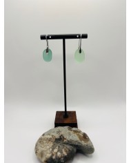 PENDIENTES ARTESANOS DE CRISTAL MARINO