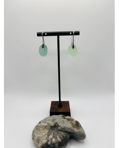 PENDIENTES ARTESANOS DE CRISTAL MARINO