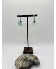 PENDIENTES ARTESANOS DE CRISTAL MARINO