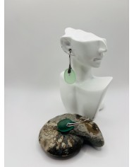 PENDIENTES ARTESANOS DE CRISTAL MARINO