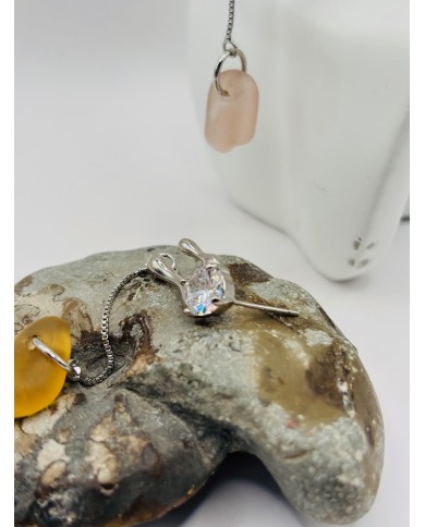 PENDIENTES ARTESANOS DE CRISTAL MARINO