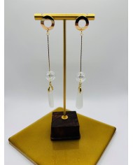 PENDIENTES ARTESANOS DE CRISTAL MARINO