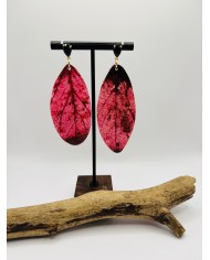 PENDIENTES ARTESANOS DE HOJA NATURAL