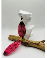 PENDIENTES ARTESANOS DE HOJA NATURAL