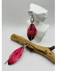 PENDIENTES ARTESANOS DE HOJA NATURAL