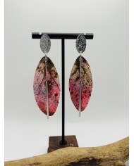 PENDIENTES ARTESANOS DE HOJA NATURAL