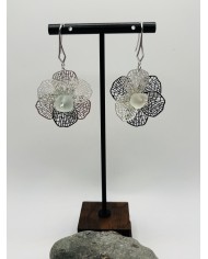 PENDIENTES ARTESANOS DE CRISTAL MARINO