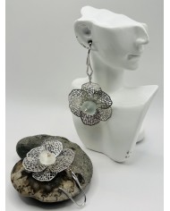 PENDIENTES ARTESANOS DE CRISTAL MARINO