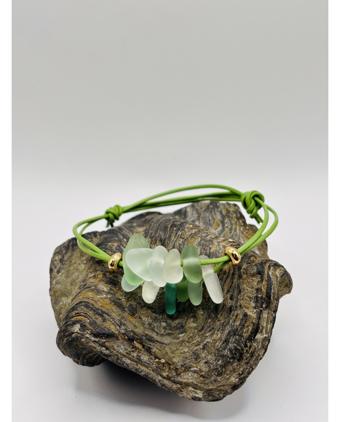 PULSERAS DE CRISTAL MARINO ARTESANAS