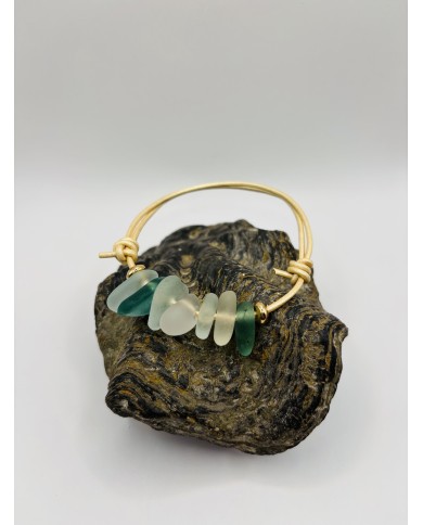 PULSERA DE CRISTAL MARINO ARTESANA