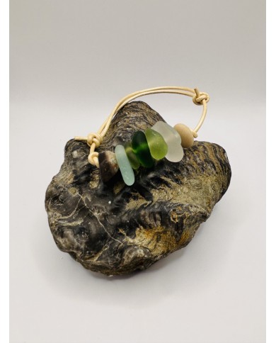 PULSERA ARTESANA DE CRISTAL  MARINO