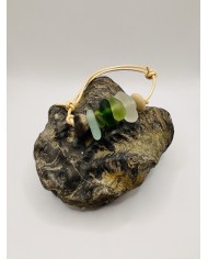 PULSERA ARTESANA DE CRISTAL MARINO