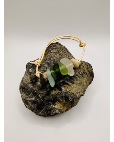 PULSERA ARTESANA DE CRISTAL  MARINO