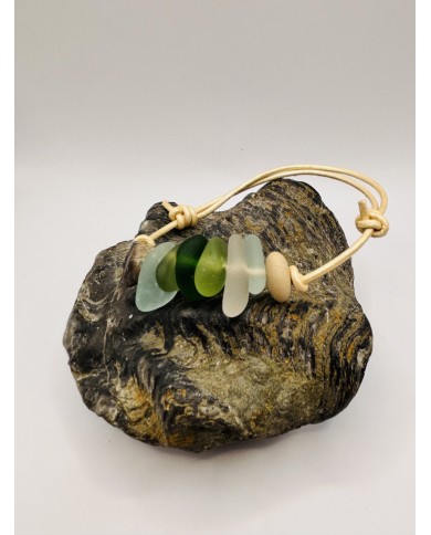 PULSERA ARTESANA DE CRISTAL  MARINO