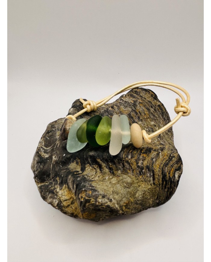 PULSERA ARTESANA DE CRISTAL  MARINO