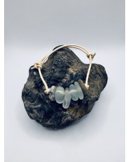 PULSERA ARTESANA DE CRISTAL MARINO