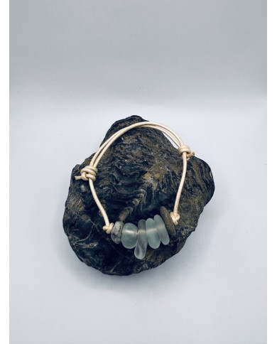PULSERA ARTESANA DE CRISTAL MARINO