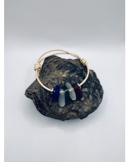 PULSERA ARTESANA DE CRISTAL MARINO