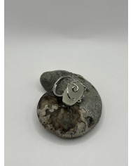 ANILLO ARTESANO DE CRISTAL MARINO