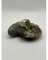 ANILLO ARTESANO DE CRISTAL MARINO