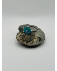 ANILLO ARTESANO DE CRISTAL MARINO