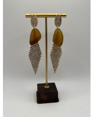 PENDIENTES ARTESANOS DE CRISTAL MARINO