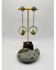 PENDIENTES ARTESANOS DE CRISTAL MARINO