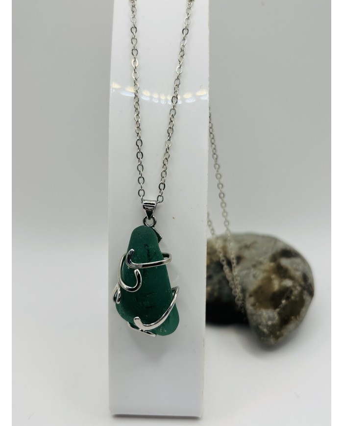 COLLAR DE CRISTAL MARINO