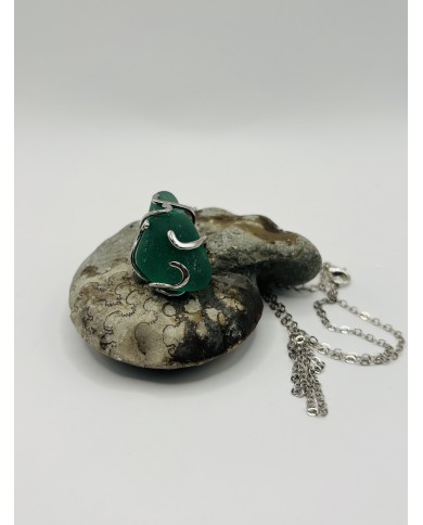 COLLAR DE CRISTAL MARINO