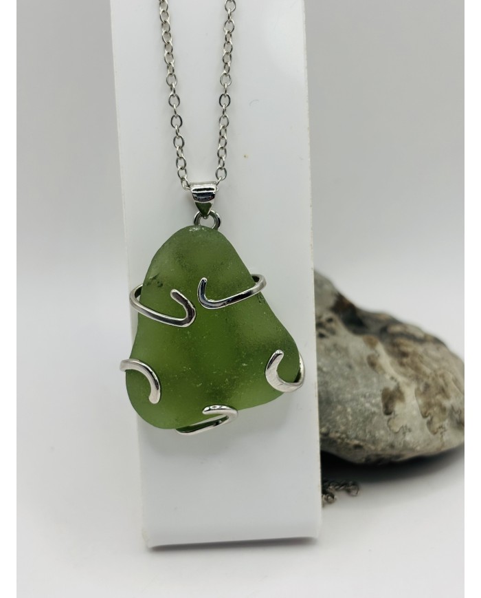 COLLAR DE CRISTAL MARINO