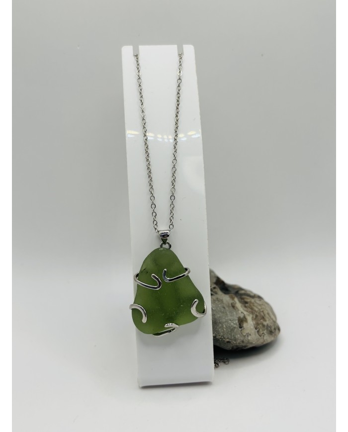 COLLAR DE CRISTAL MARINO