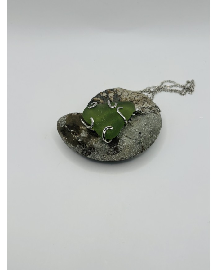 COLLAR DE CRISTAL MARINO