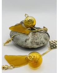 PENDIENTES ARTESANOS DE CRISTAL MARINO