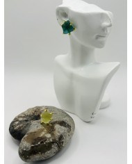 PENDIENTES DE CRISTAL MARINO ARTESANOS