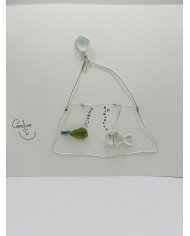 ILUSTRACIÓN DE CRISTAL MARINO Y RESTOS DEL  MEDITERRANEO