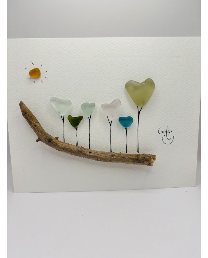 ILUSTRACIÓN CON CRISTAL MARINO Y AMOR