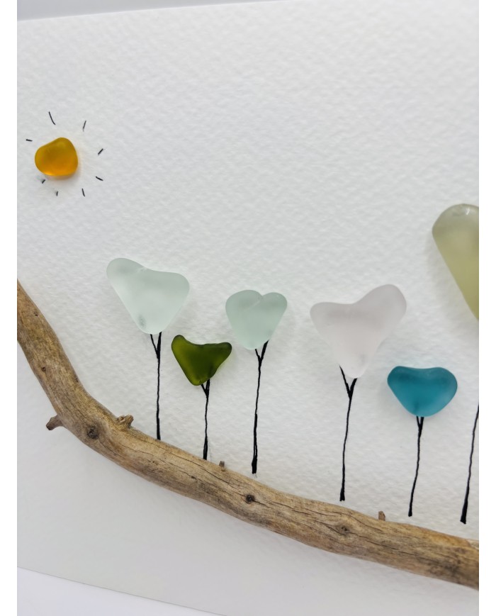 ILUSTRACIÓN CON CRISTAL MARINO Y AMOR