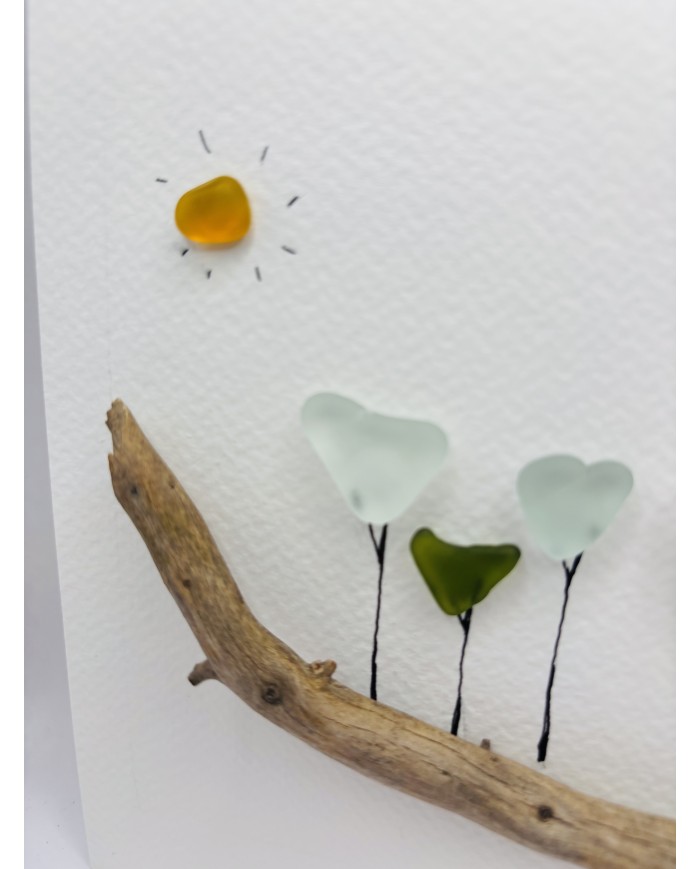 ILUSTRACIÓN CON CRISTAL MARINO Y AMOR