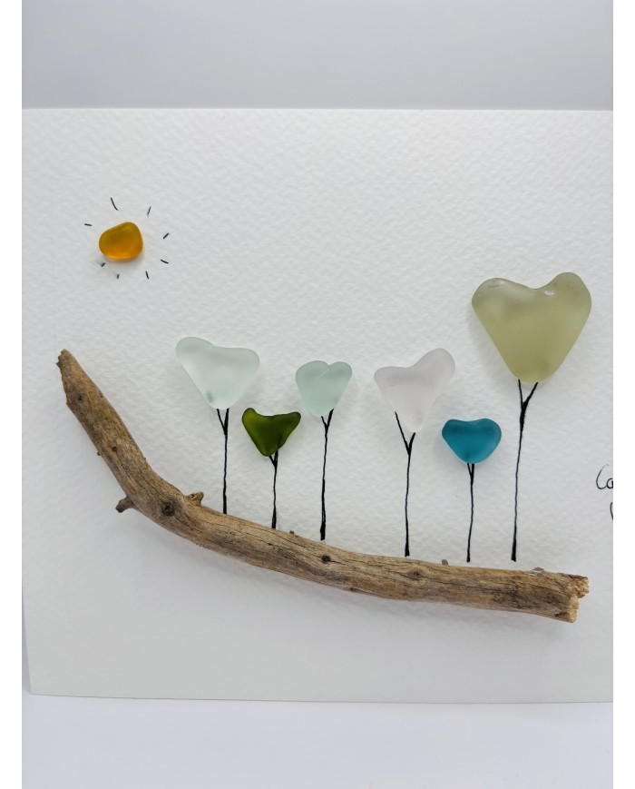 ILUSTRACIÓN CON CRISTAL MARINO Y AMOR