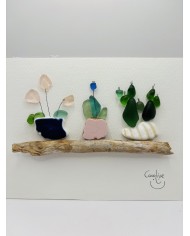 ILUSTRACIÓN  CON CRISTAL MARINO Y MUCHO AMOR