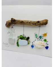 ILUSTRACIÓN  ARTESANA CON CRISTAL MARINO