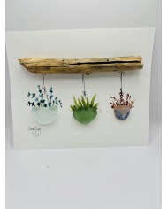 ILUSTRACIÓN  ARTESANA CON CRISTAL MARINO
