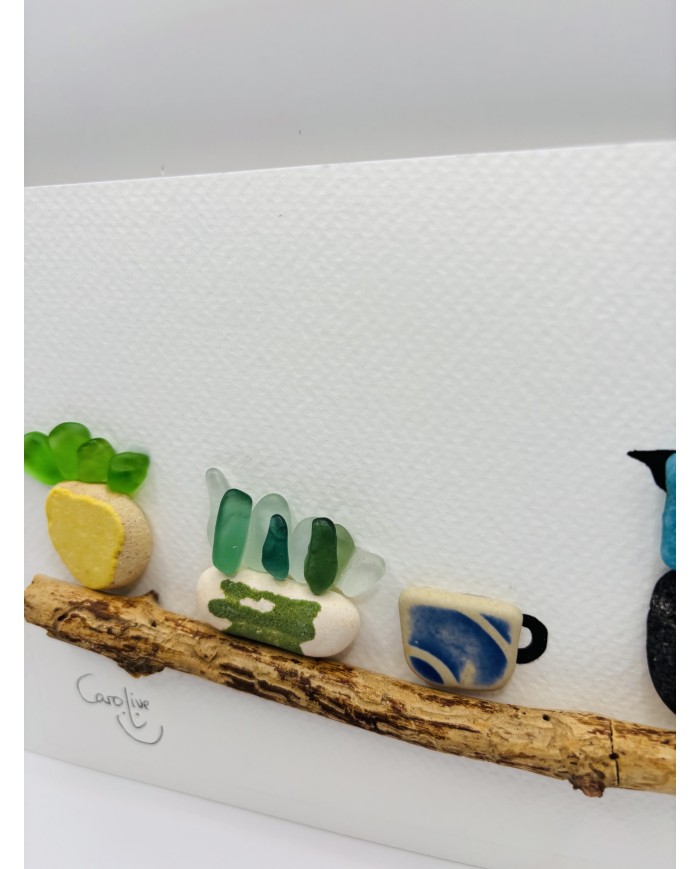 ILUSTRACIÓN MEDITERRANEO CON CRISTAL MARINO