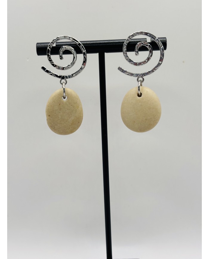PENDIENTES DE PIEDRAS DEL MAR