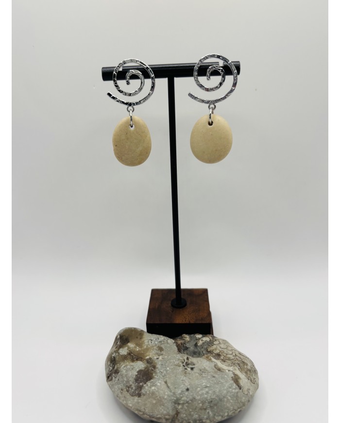 PENDIENTES DE PIEDRAS DEL MAR