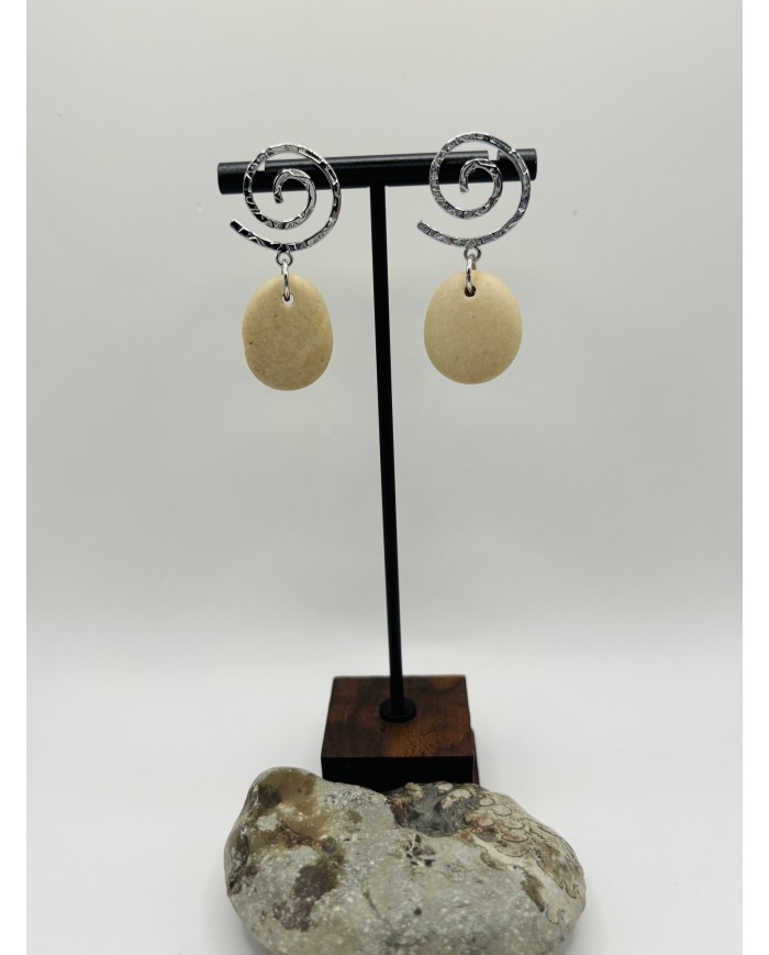 PENDIENTES DE PIEDRAS DEL MAR