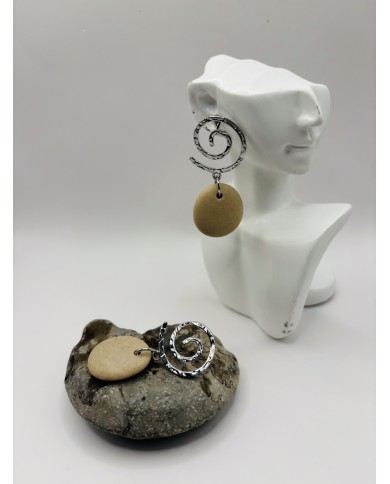 PENDIENTES DE PIEDRAS DEL MAR