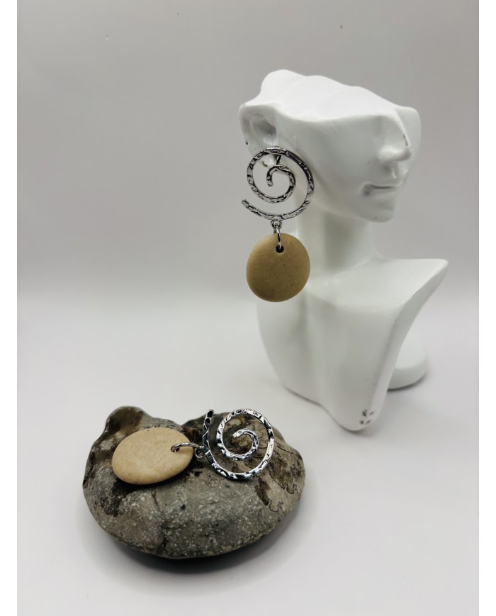 PENDIENTES DE PIEDRAS DEL MAR